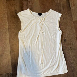 Women's Talbots Off-White Sleeveless Tank Top S